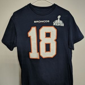 Denver Bronchos Payton Manning Superbowl 48 XLVIII Tshirt Shirt Size M
